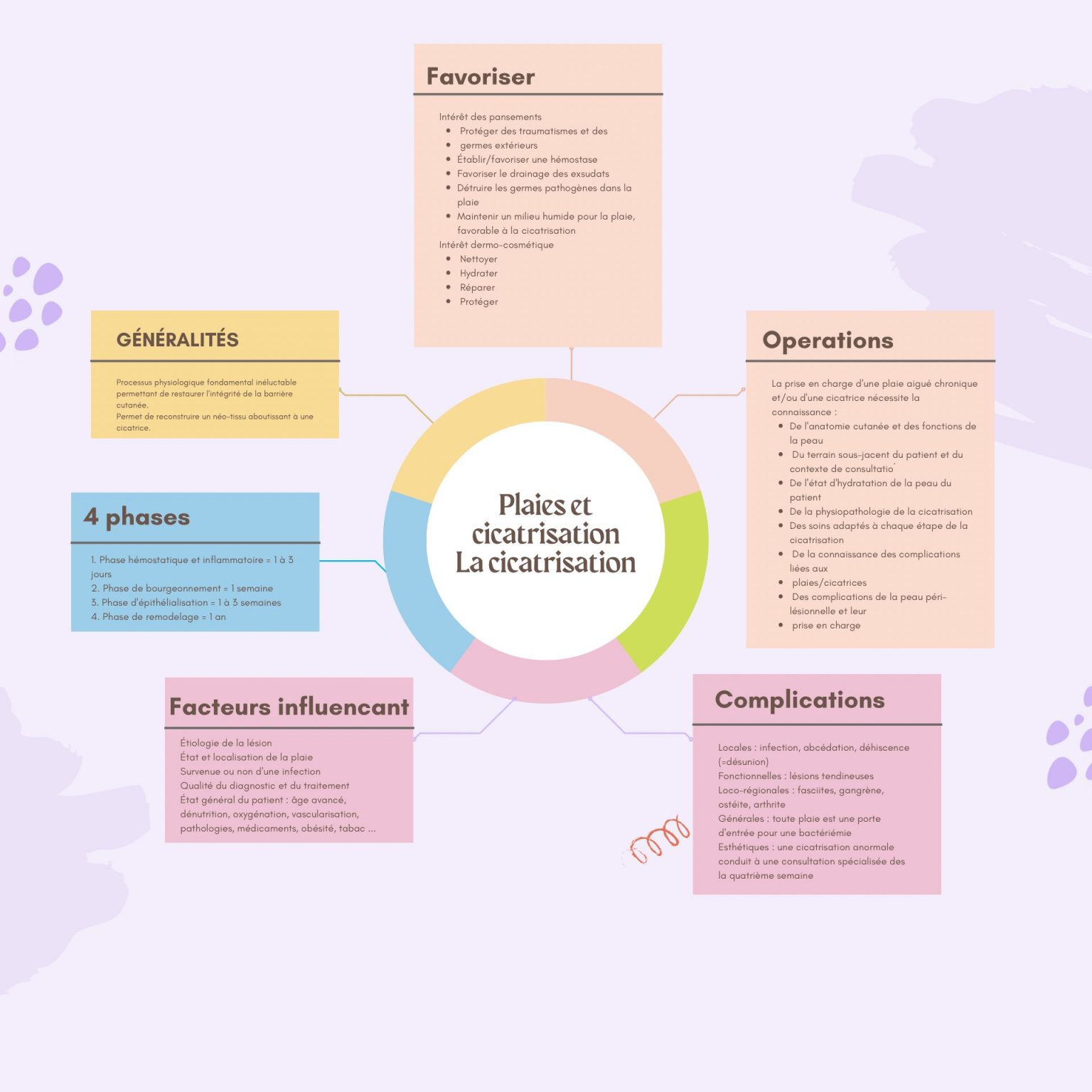 Les 4 phases de cicatrisation d'une plaie